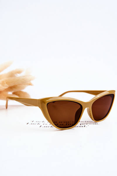 Ochelari de soare la modă pentru pisici V090169 Dark Beige