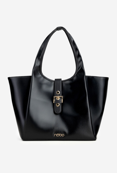 Geantă shopper cu cataramă NOBO BAG6010-020 Negru