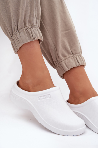 Schaumstoffpantoffeln Damen weiß Parissa