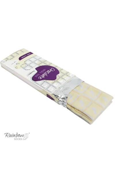 Rainbow Socks Chocolate White 1 pereche
