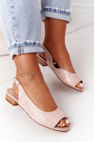 Suede Sandals Sergio Leone SK807 Pink