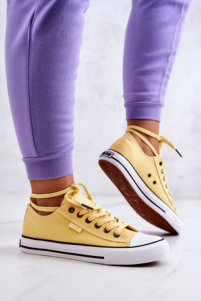 Damen Low Sneakers Big Star JJ274A002 Gelb
