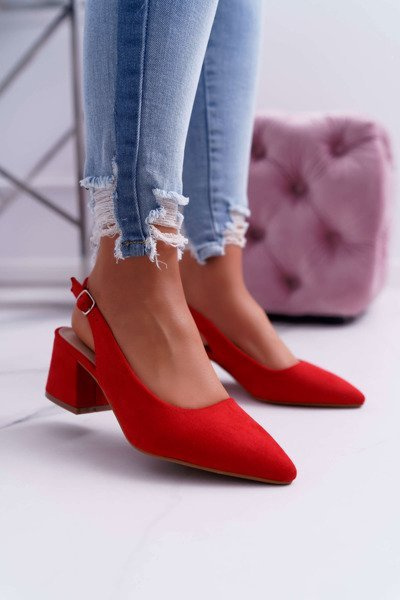 Damen Stiletto-Pumps Rot Contrail