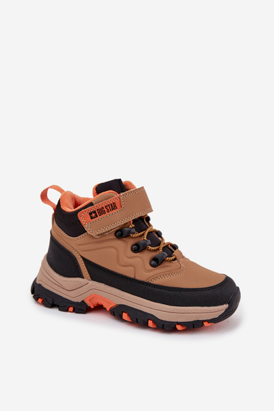 Bottes d'hiver pour enfants avec velcro Big Star SS374012 Marron