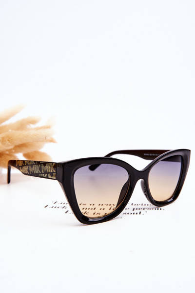 Ochelari de soare pentru femei cu litere M2404 Gradient negru negru