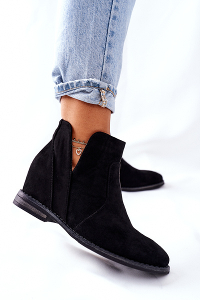 Cizme pe Wedge S.Barski Joiva Black