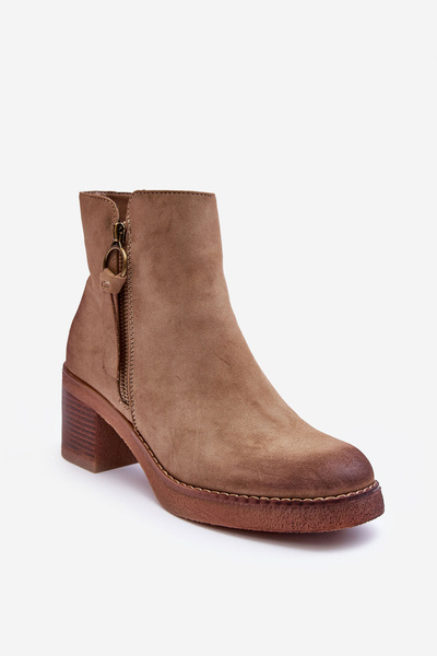 Bottes classiques en daim pour femmes Beige Limoso