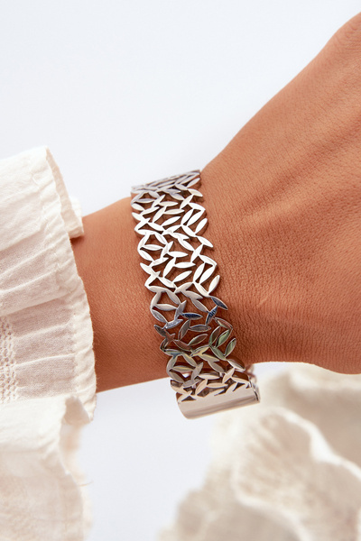 Damenarmband aus Edelstahl Silber