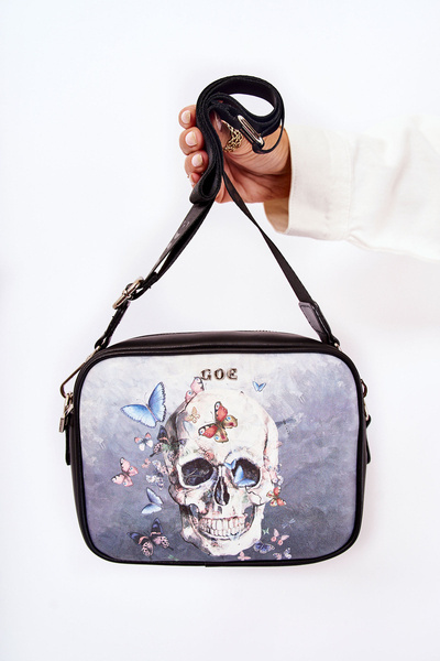 Leder-Messenger-Tasche GOE ZNJ011 Schwarz
