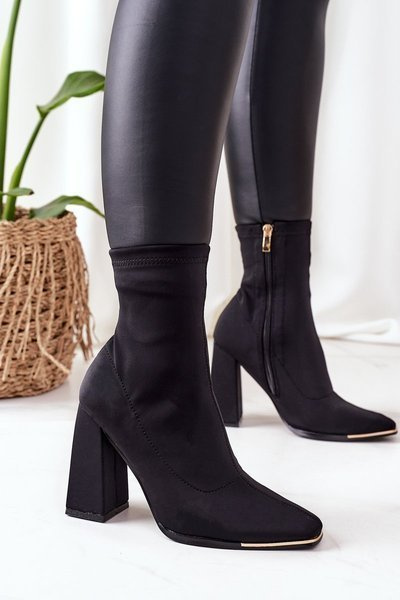 Stiletto-Keilstiefel Schwarzer Effekt Wow