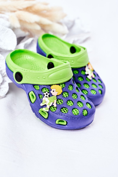 Kinder Schaumstoff Flip Flops Himbeere Grün Jupiter