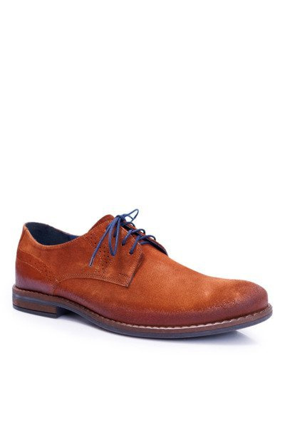 Herren Casual Leder Halbstiefel Nikopol Camel Lajos