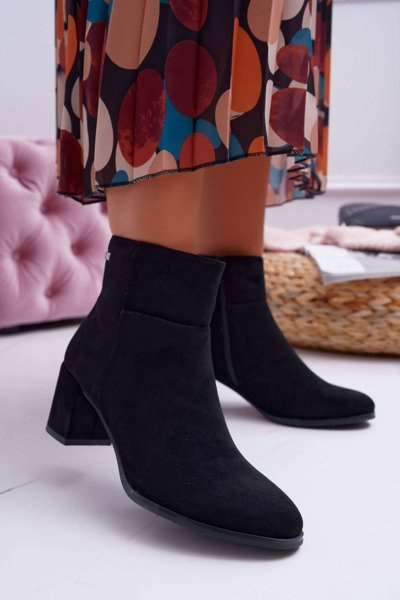 Sergio Leone Damen Stiefel mit Absatz Schwarz BT522