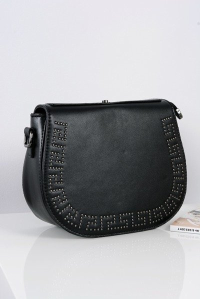 Sac à main Letterman noir pour femme