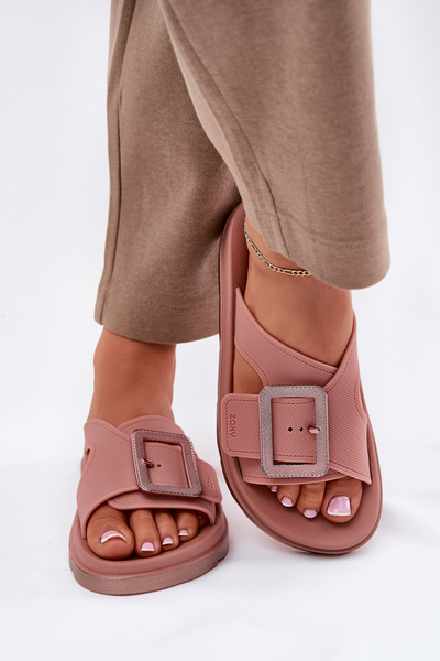 Duftende Damenschuhe mit dekorativer Schnalle ZAXY RR285077 schmutzig rosa