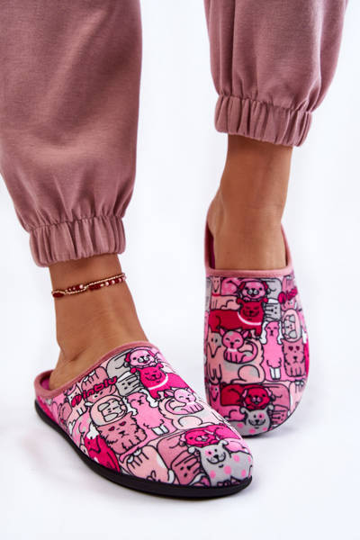 Hausgemachte Hausschuhe In Cats Inblu GF-12-023 Rosa