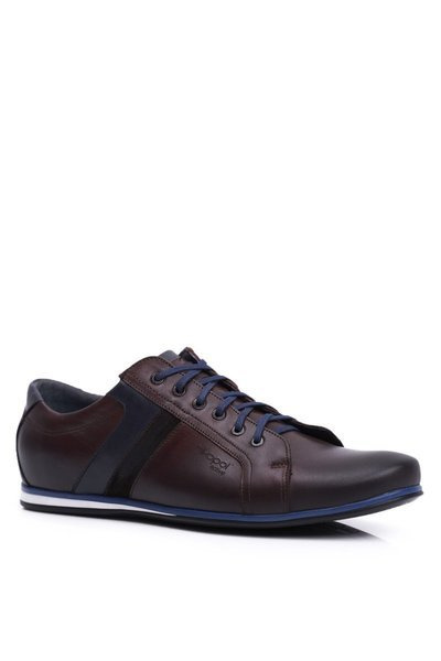 Herren Freizeit Freizeitschuhe Leder Nikopol Braun 1721