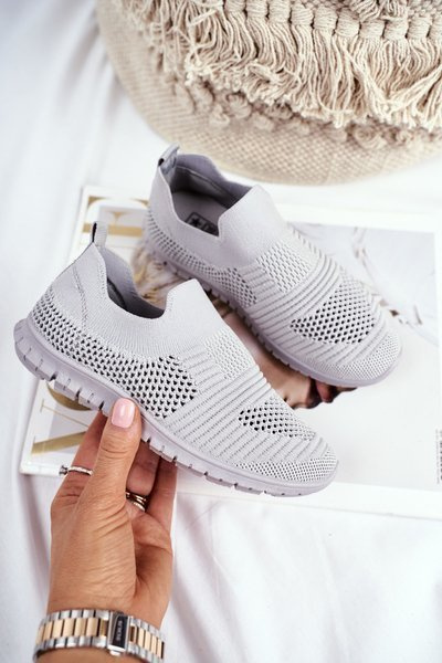Pantofi slip-on pentru copii pentru copii gri bobi