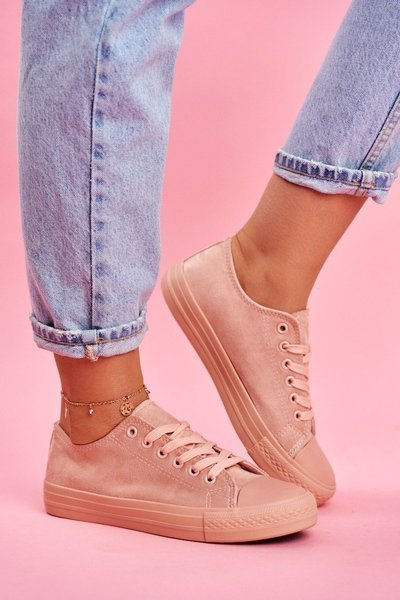 Baskets En Daim Pour Femme Rose El Paso