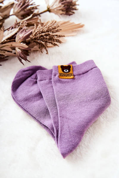 Teddybär-Socken für Kinder Lila