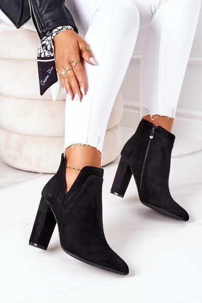 Stiletto-Stiefel Schwarz Sally