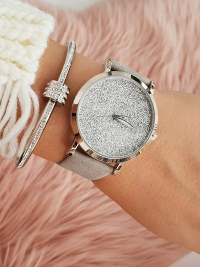 Montre Ernest pour femme avec Tiguan gris brocart