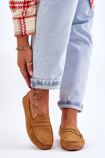 Camel Classic Suede Loafers Camel Ivana