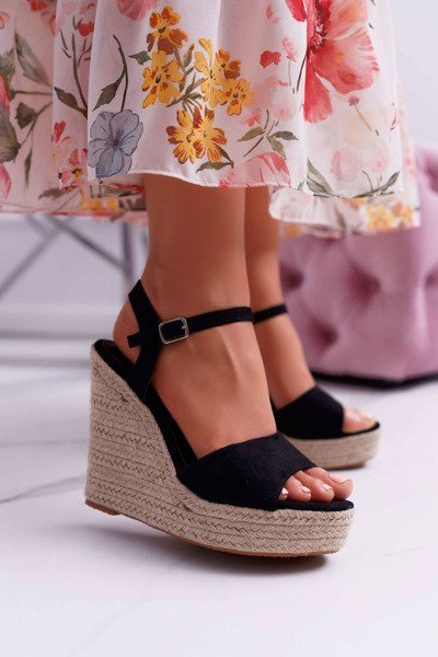 Sandales Flaxen Anchor Femme Noir Girenn