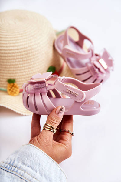 Sandales Enfant Avec Velcro Parfumées ZAXY JJ385034 Violet clair