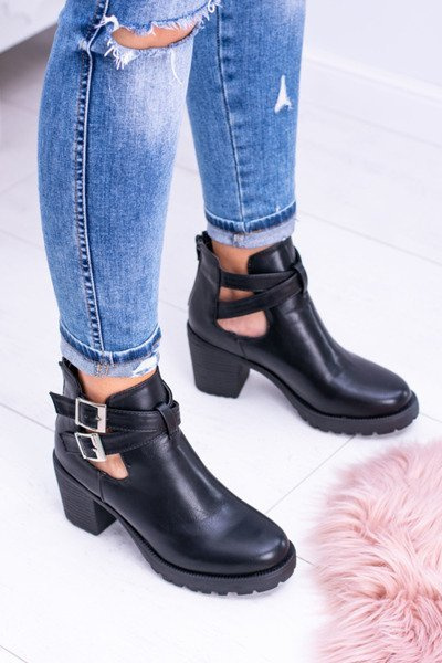 Cizme de decupaj negru Brooklyn