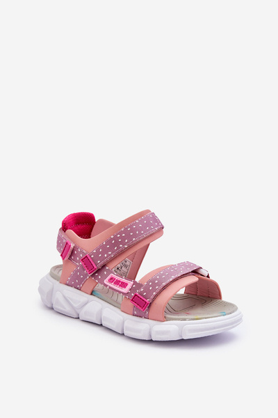 Sandale copii cu Velcro Big Star LL374202 roz