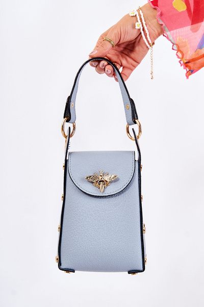 Petit sac à main femme avec ornement bleu Ellies