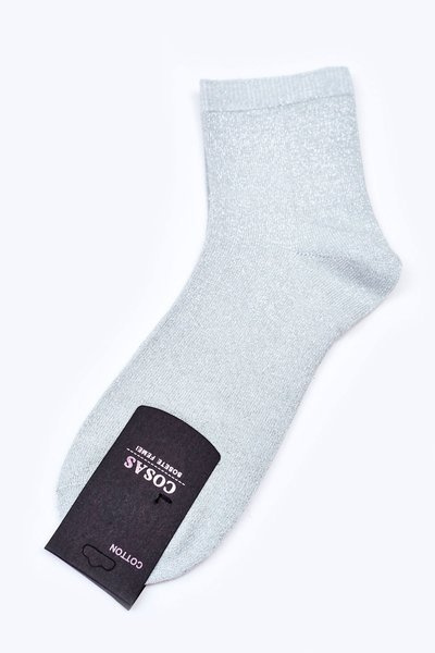 Damen Baumwollsocken mit Silberfaden COSAS Mint