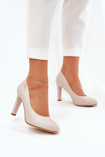 Damen Pumps Blockbeige Sergio Leone Campbell