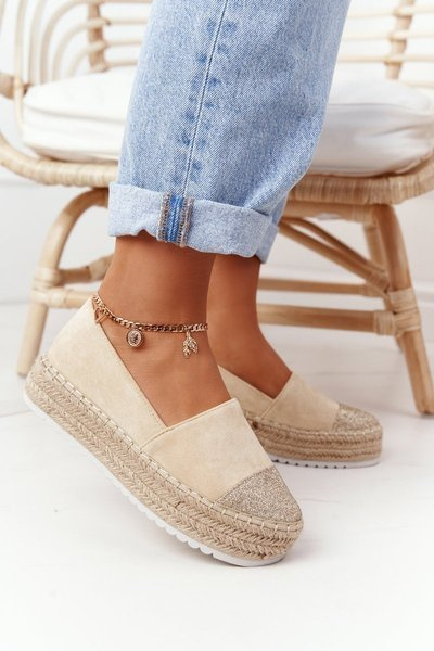 Stroh-Plateau-Espadrilles S.Barski Beige