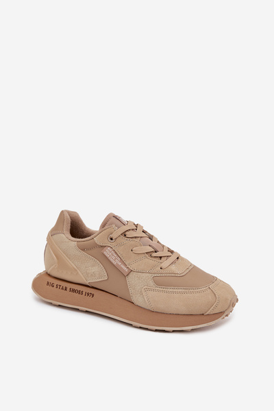 Bőr Férfi Sneakers Big Star OO174298 Hi-Poly System Bézs