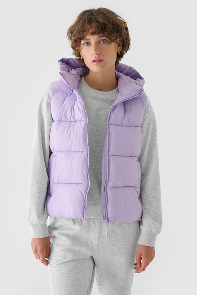 Doudoune avec capuche pour femme Violet 4F 4FWAW24TVJAF141-52S