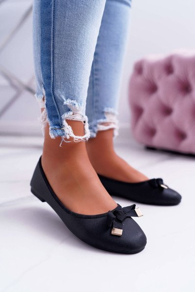 Elegante Ballerinas für Damen Schwarz LaDonna