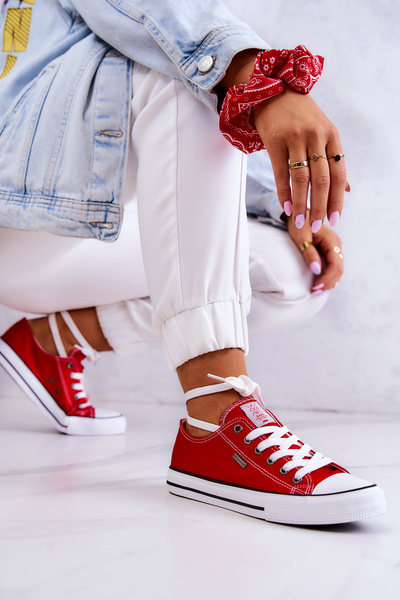 Női klasszikus tornacipő Cross Jeans JJ2R4010C Piros