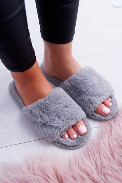 SOXO Flip Flops grau mit harter Sohle
