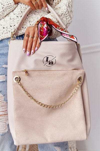 Sac bandoulière Shopper LAURA BIAGGI Beige