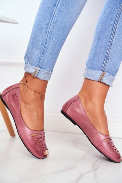 Ballerinas Damen Maciejka Leder Rosa 03497-15