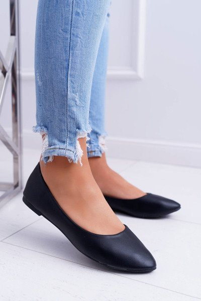 Classic Pointed Ballerinas Black Lumen