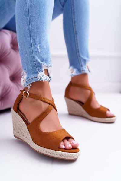 Damen Espadrilles Sandalen Camel Margus