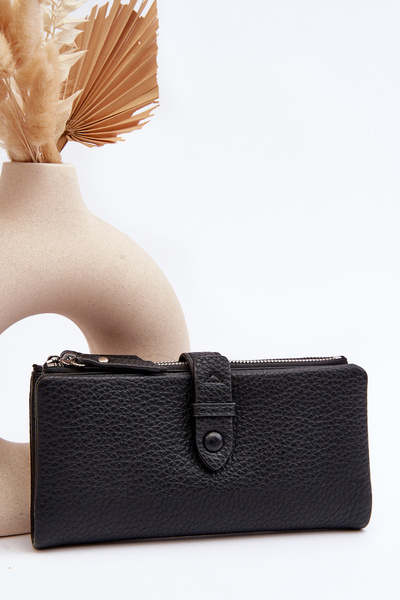 Női tágas pénztárca fekete Aenima