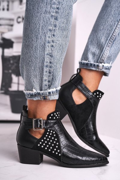 Bottes à Talons pour Femmes Noir Rontra