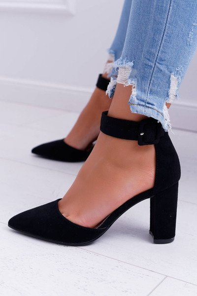 Femei stiletto pompează negru domine