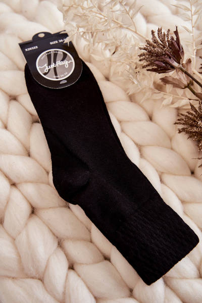 Klassische Damensocken aus Baumwolle Schwarz