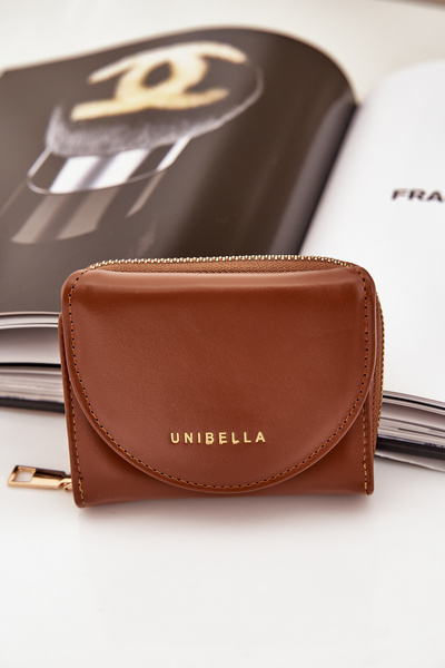 Portefeuille Femme En Cuir Écologique Marron Congaia
