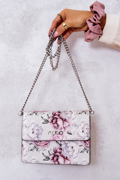 Sac NOBO NBAG-M1070-CM04 Blanc Avec Fleurs
